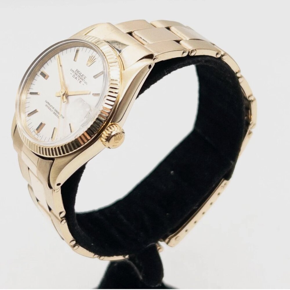 Mens Ladies Rolex 14k Yellow Gold Rare 31mm With Box + Papers - Picture 3 of 8